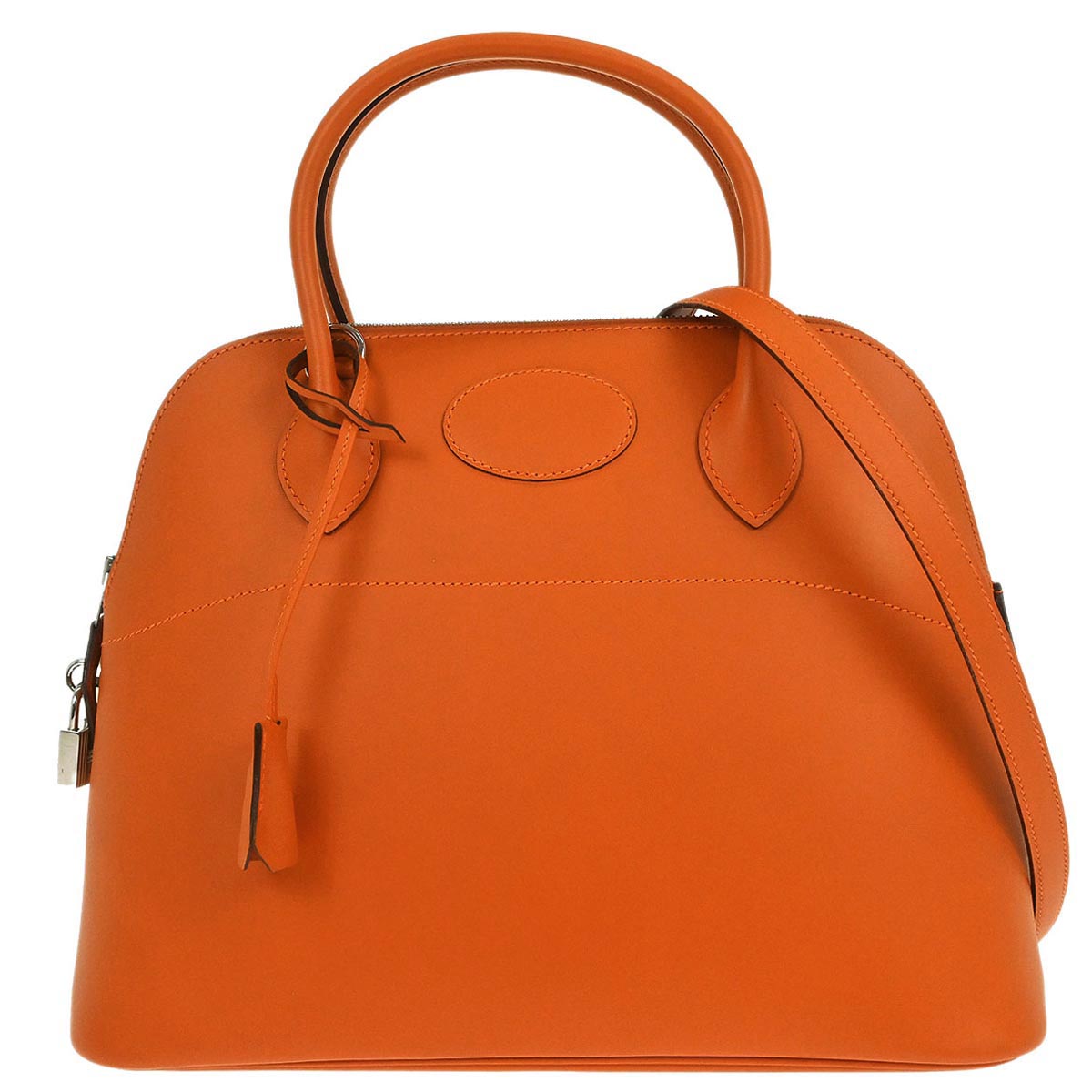 Hermes Orange Swift Bolide 31 2way Shoulder Handbag