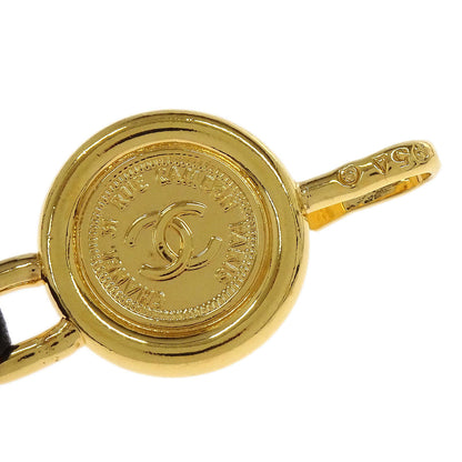 Chanel Medallion Chain Belt Black 95A Small Good