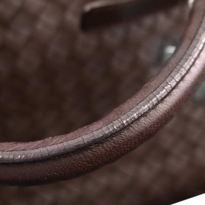 Bottega Veneta Brown Lambskin Intrecciato Handbag