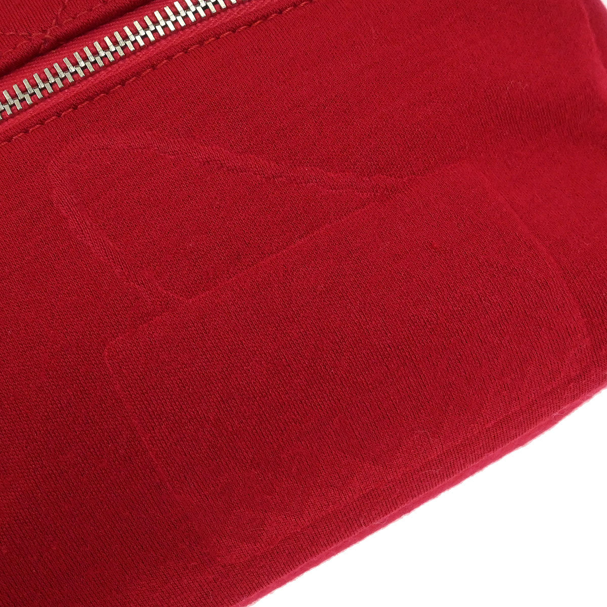 Chanel Red Cotton Shoulder Bag