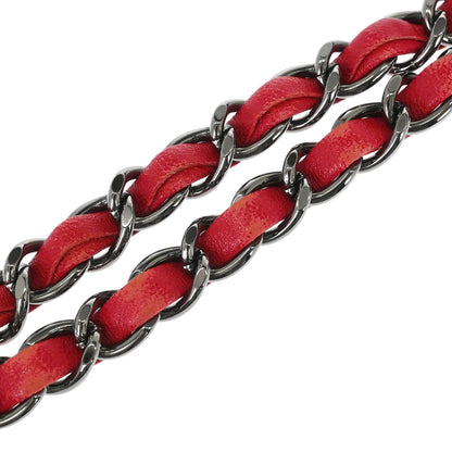 Chanel Red Cotton Shoulder Bag