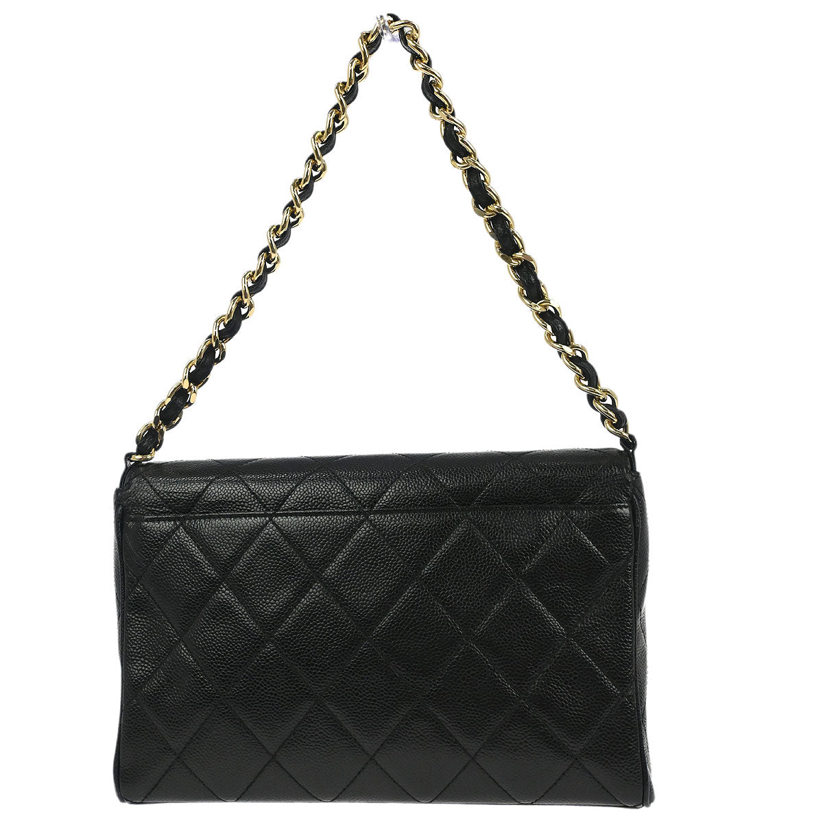 Chanel 2000-2001 Black Caviar Skin Handbag