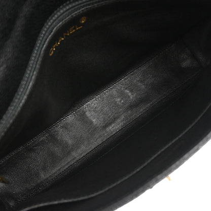 Chanel 2000-2001 Black Caviar Skin Handbag