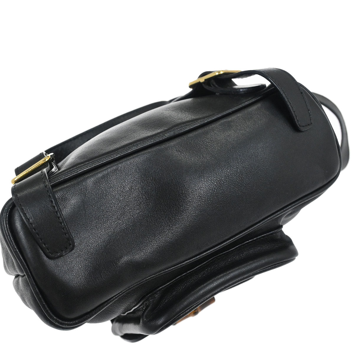Gucci Black Bamboo Backpack