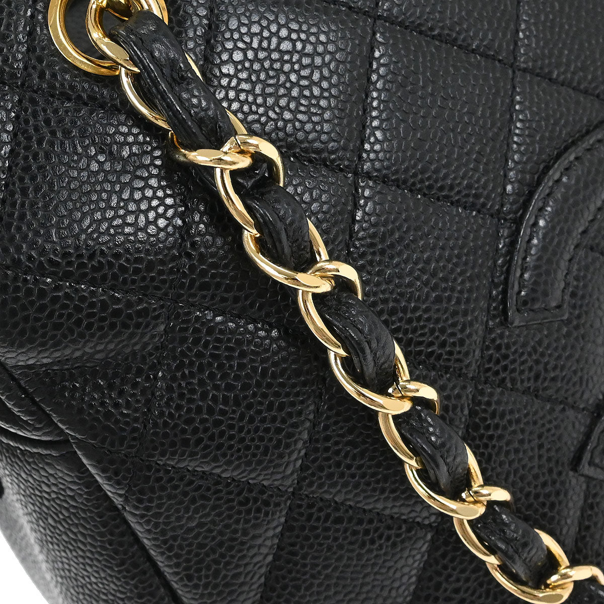 Chanel Black Calfskin Petite Timeless Tote PTT Chain Handbag