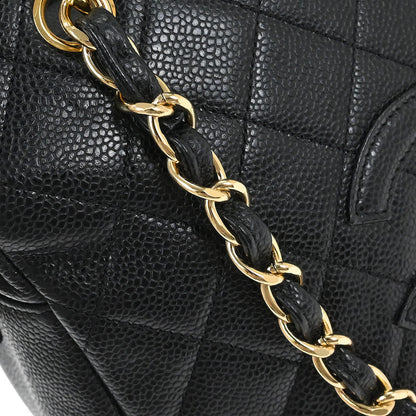 Chanel Black Calfskin Petite Timeless Tote PTT Chain Handbag