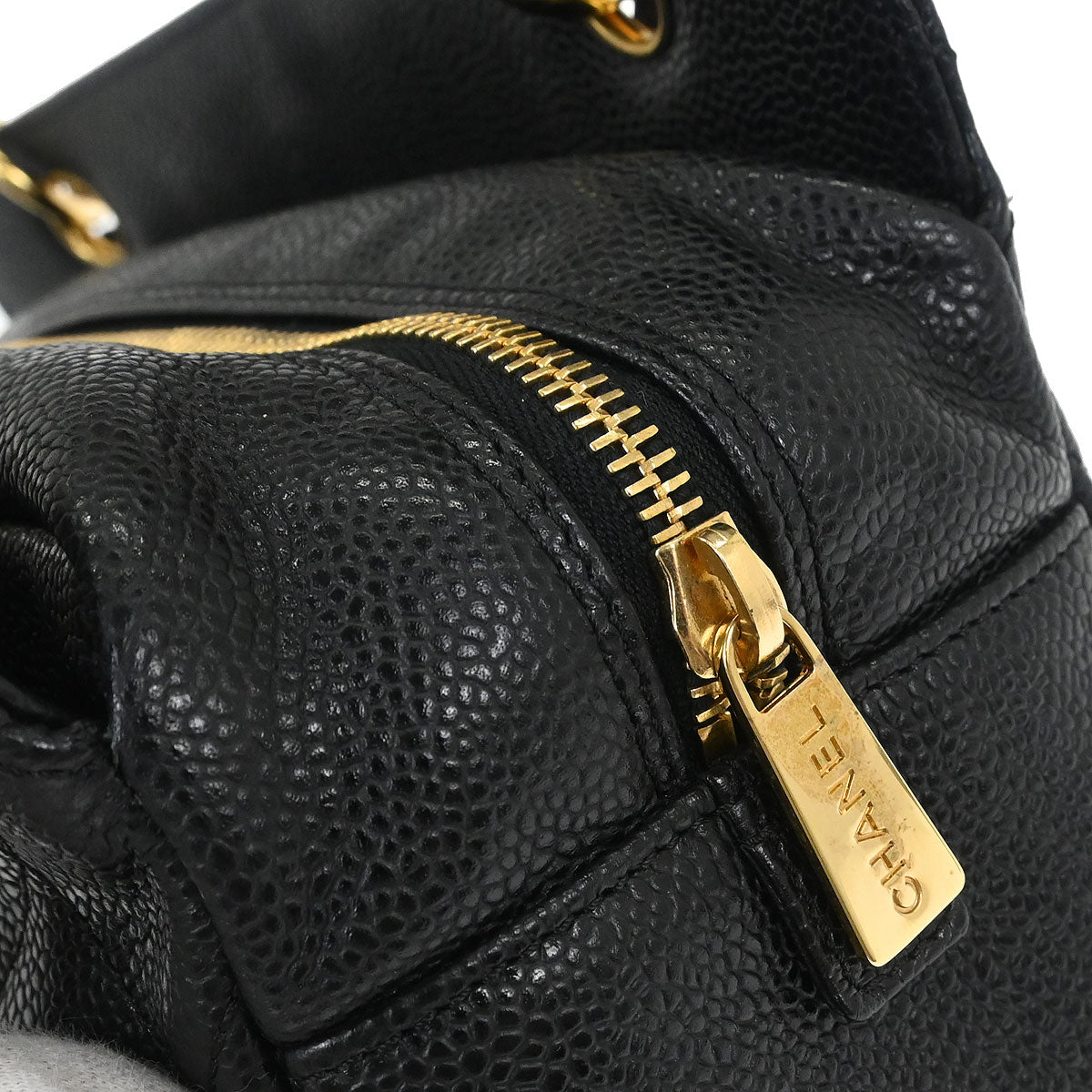 Chanel Black Calfskin Petite Timeless Tote PTT Chain Handbag