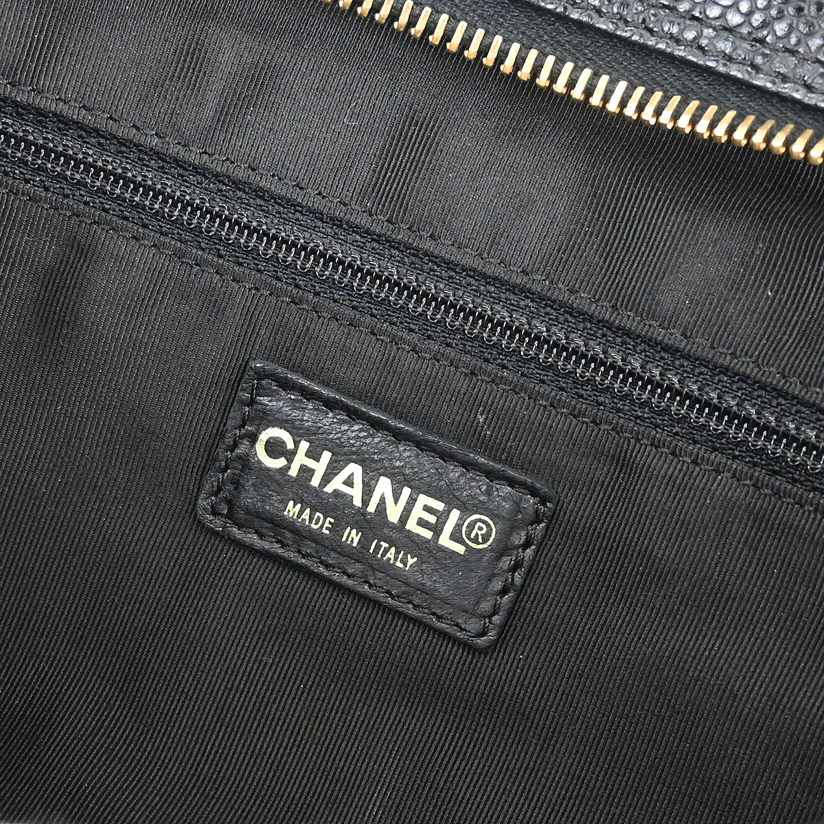 Chanel Black Calfskin Petite Timeless Tote PTT Chain Handbag