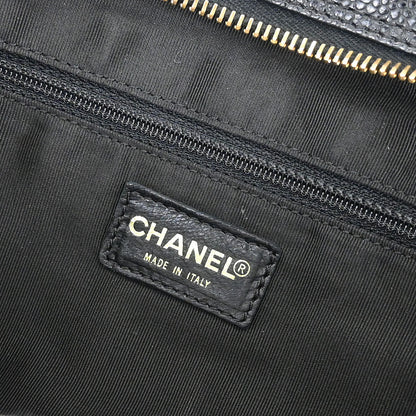 Chanel Black Calfskin Petite Timeless Tote PTT Chain Handbag