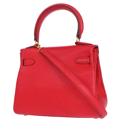 Hermes Rouge Vif Gulliver Mini Kelly 20 Shoulder Handbag