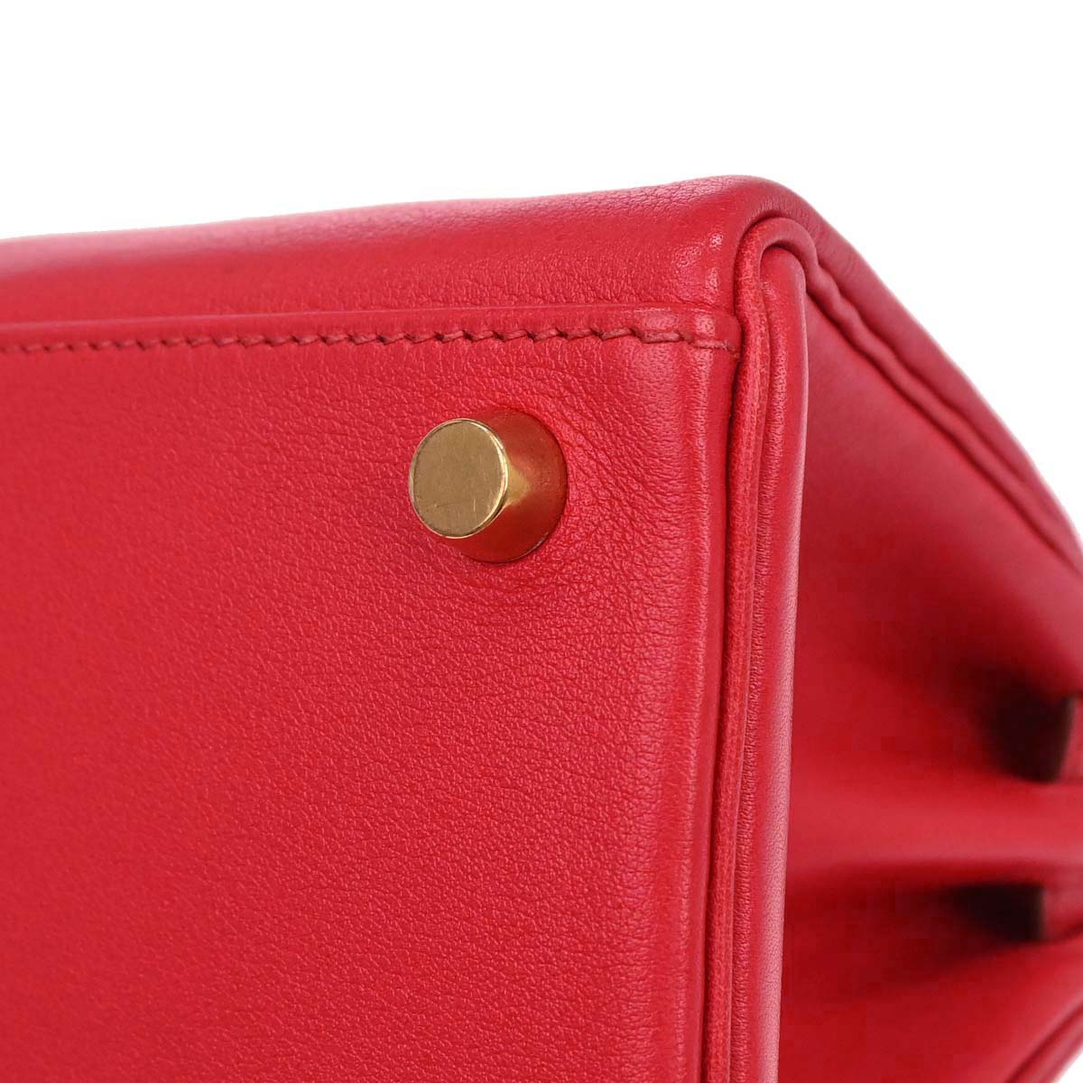 Hermes Rouge Vif Gulliver Mini Kelly 20 Shoulder Handbag