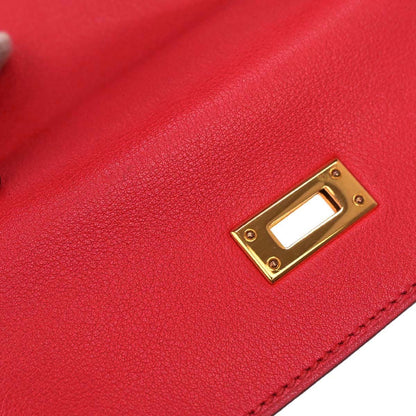 Hermes Rouge Vif Gulliver Mini Kelly 20 Shoulder Handbag