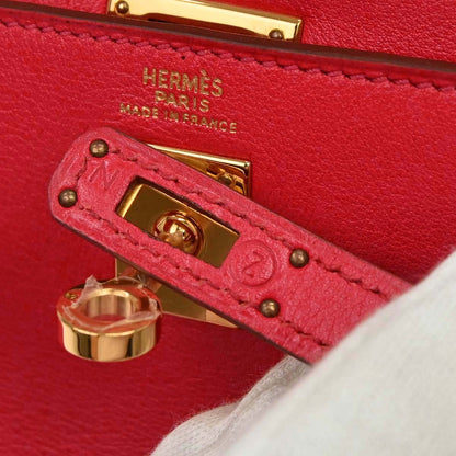 Hermes Rouge Vif Gulliver Mini Kelly 20 Shoulder Handbag