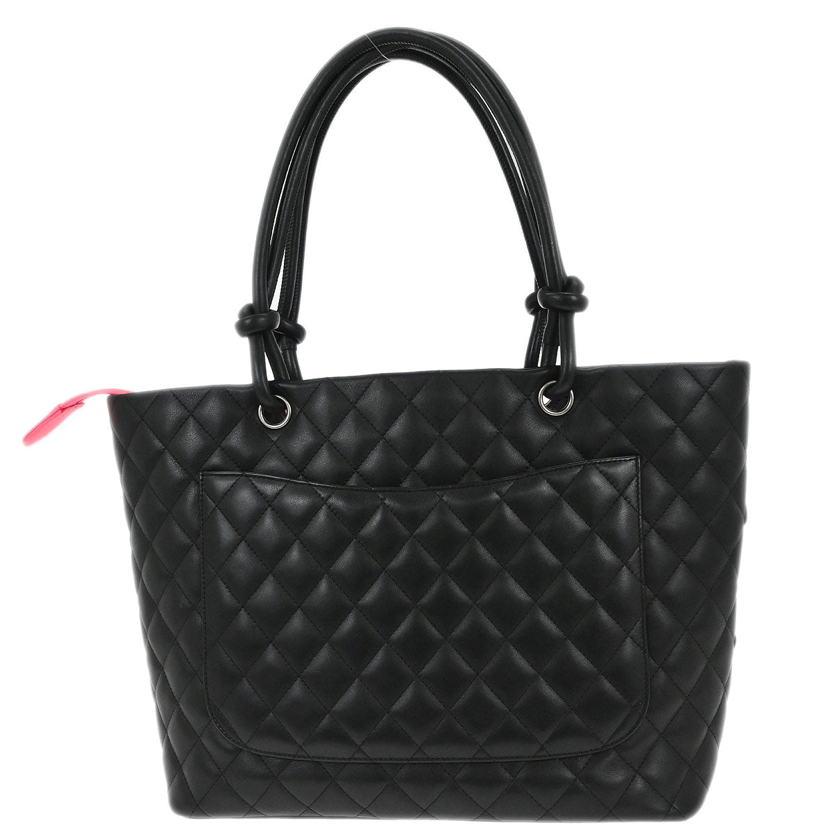 Chanel Black Calfskin Cambon Ligne Tote Handbag