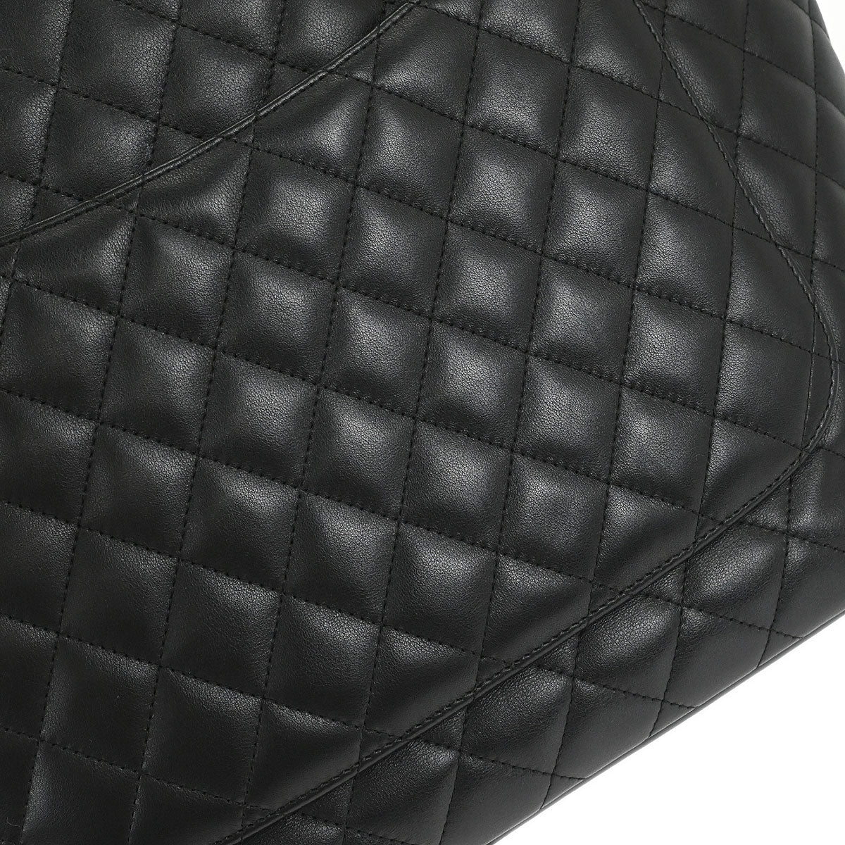 Chanel Black Calfskin Cambon Ligne Tote Handbag