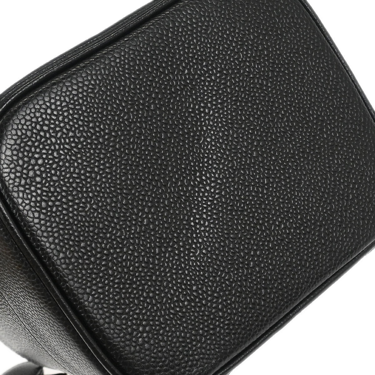 Chanel Black Caviar Skin Timeless Vanity Handbag