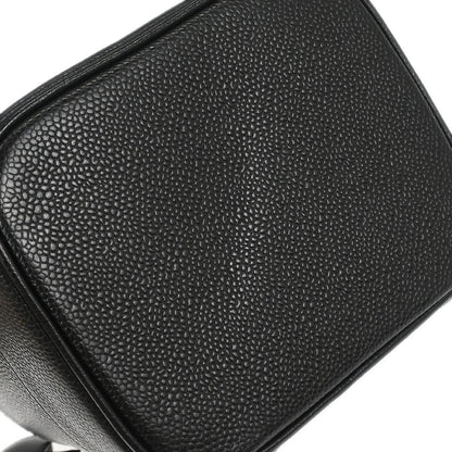 Chanel Black Caviar Skin Timeless Vanity Handbag