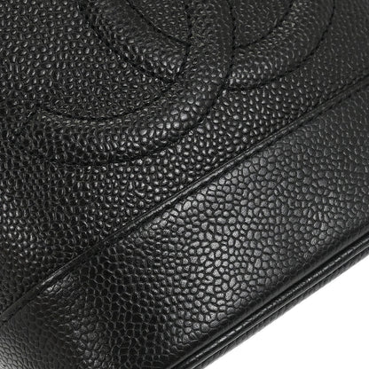 Chanel Black Caviar Skin Timeless Vanity Handbag