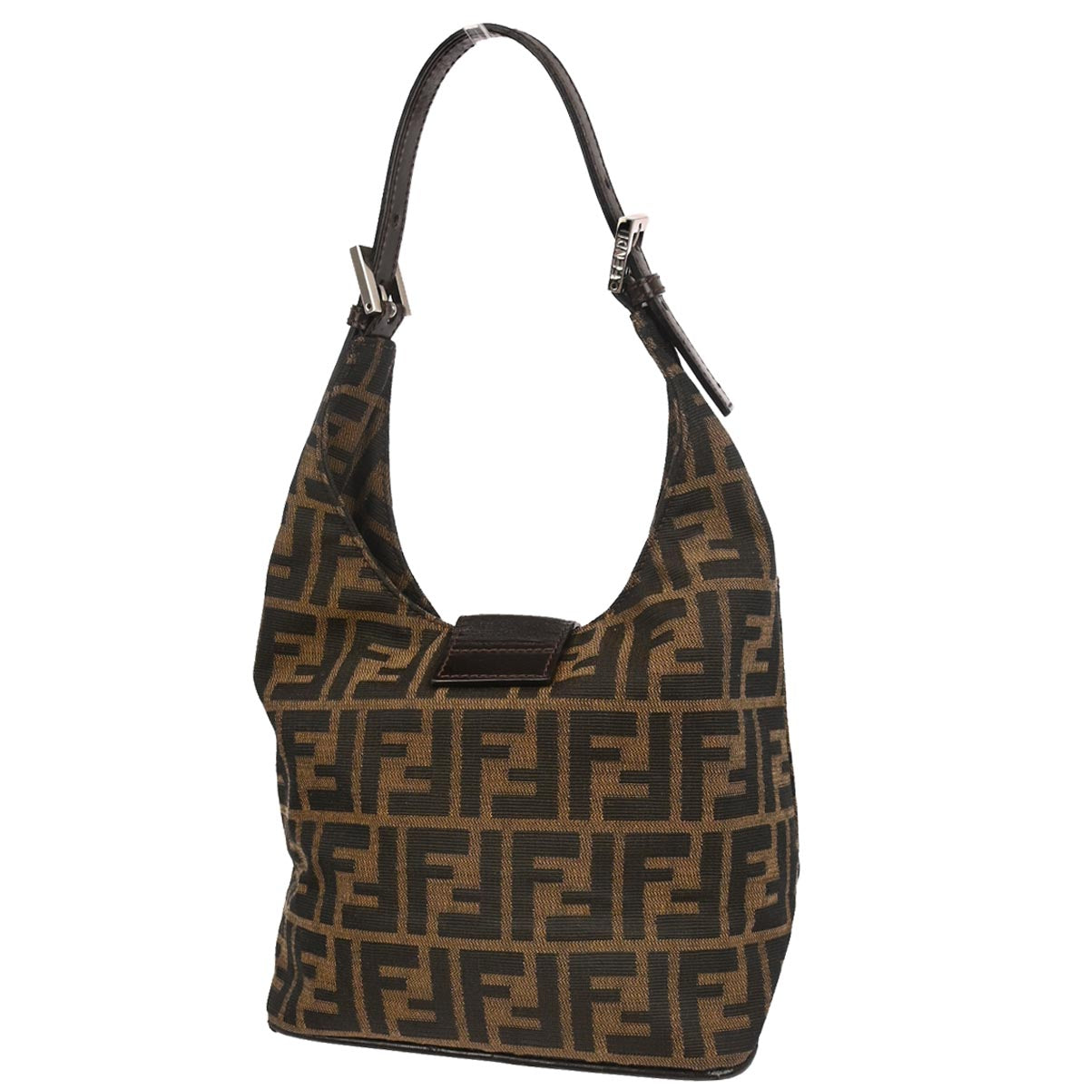 Fendi Brown Canvas Zucca Handbag