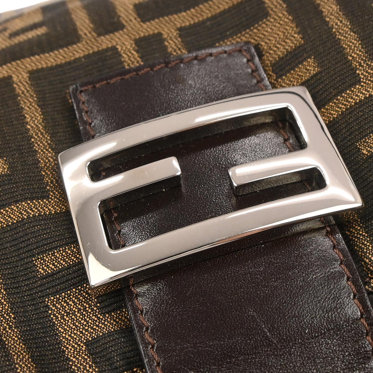 Fendi Brown Canvas Zucca Handbag