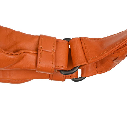 Bottega Veneta Orange Lambskin Intrecciato Tote Bag