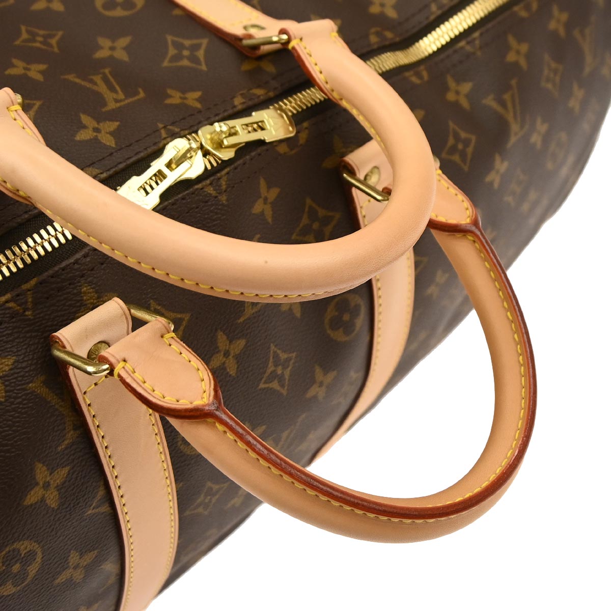 Louis Vuitton Monogram Keepall Bandouliere 55 Travel Bag M41414