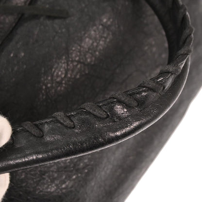 Balenciaga Black Lambskin Classic City 2way Shoulder Handbag