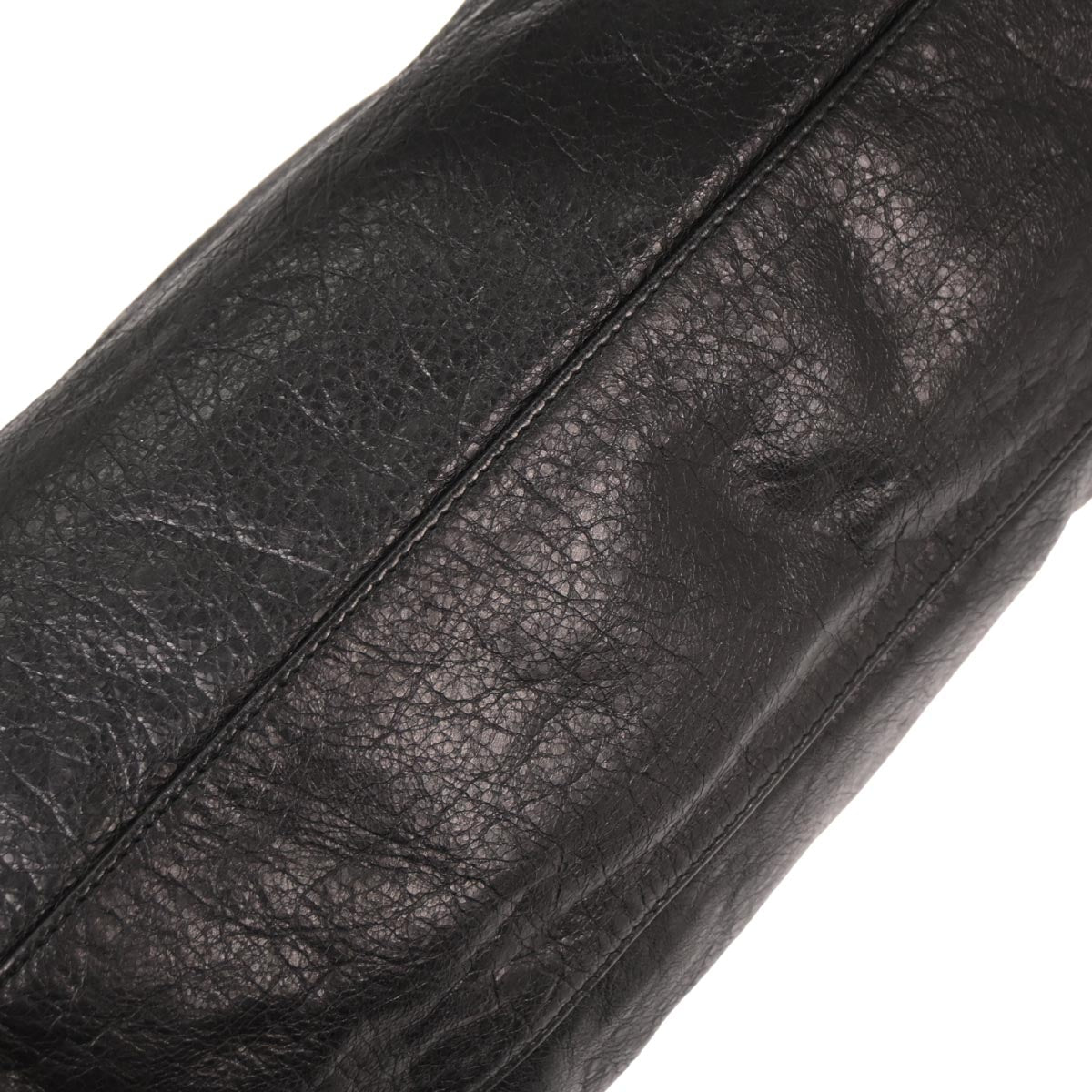 Balenciaga Black Lambskin Classic City 2way Shoulder Handbag