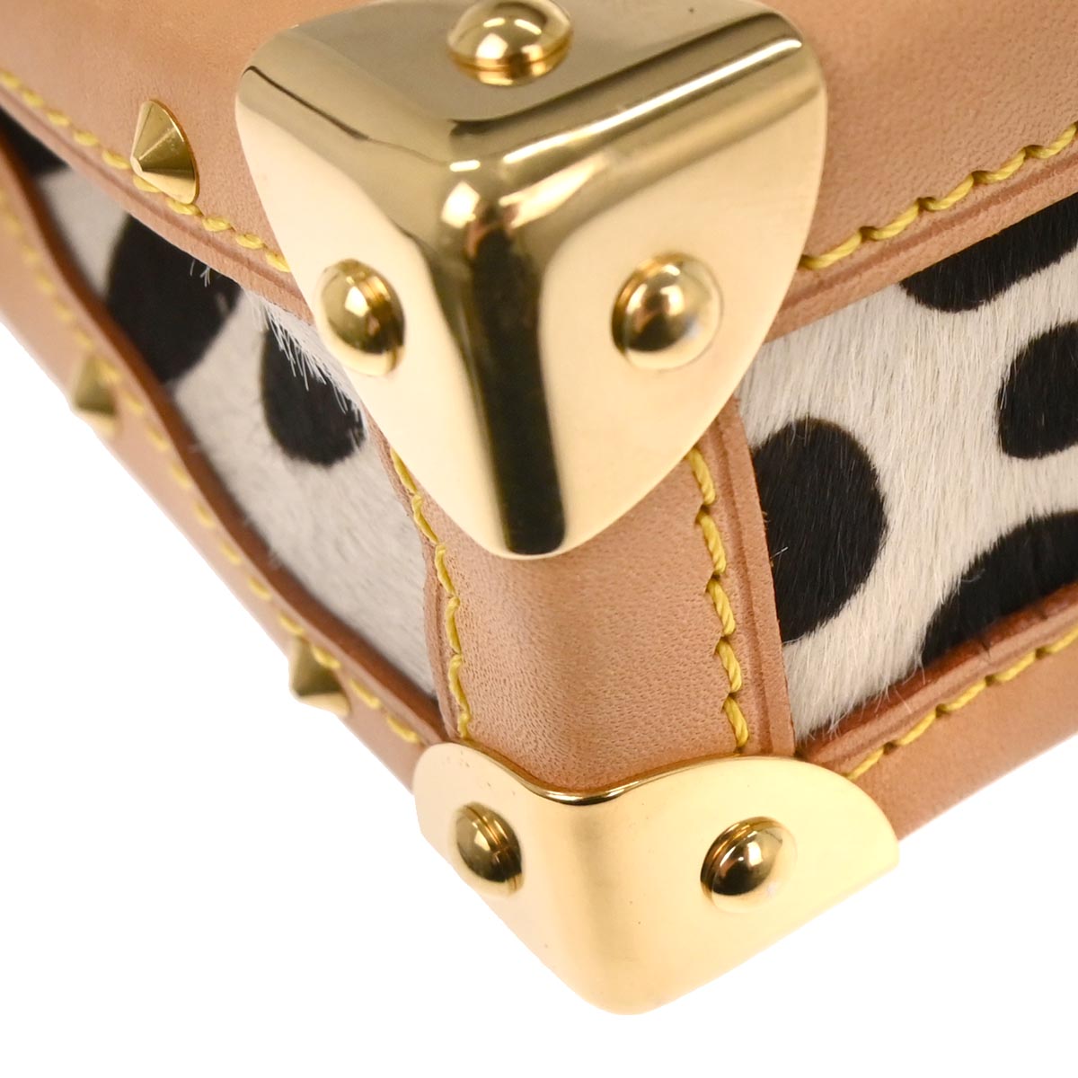 Louis Vuitton * Black Monogram Multicolor Pochette Dalmatian Handbag M92826