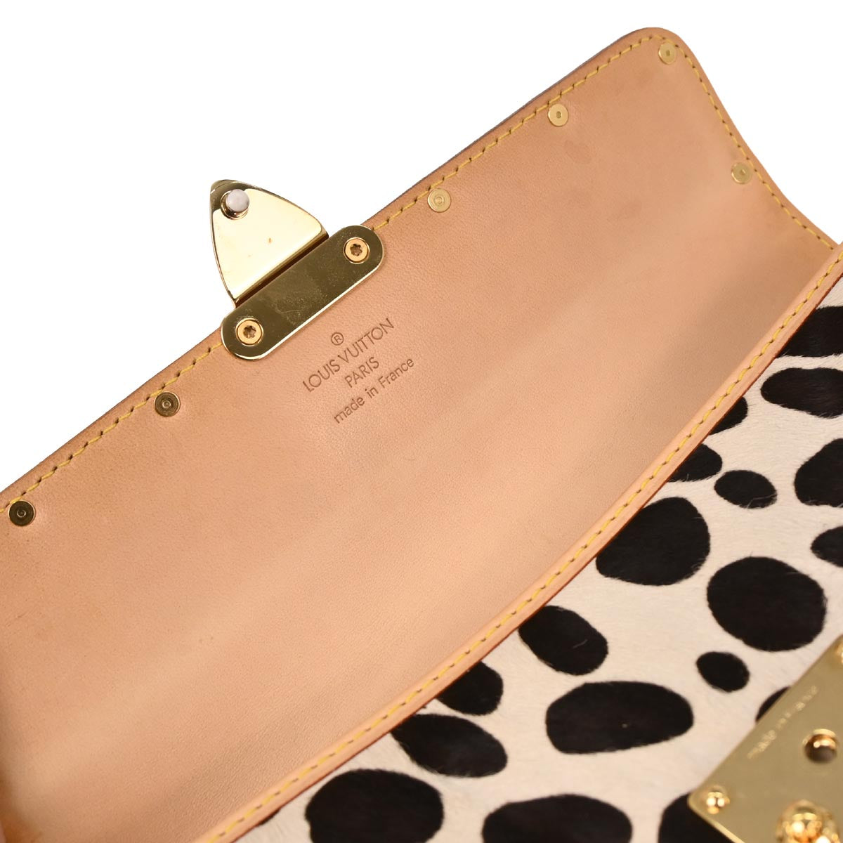 Louis Vuitton * Black Monogram Multicolor Pochette Dalmatian Handbag M92826