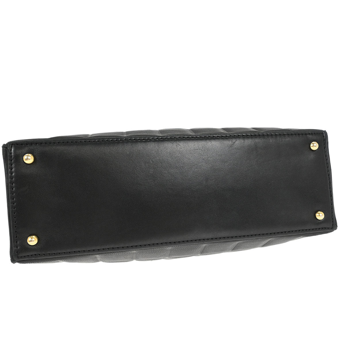 Chanel Black Lambskin Choco Bar Tote Handbag