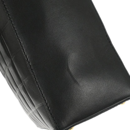 Chanel Black Lambskin Choco Bar Tote Handbag