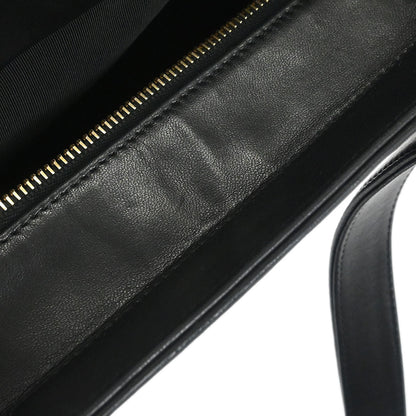 Chanel Black Lambskin Choco Bar Tote Handbag