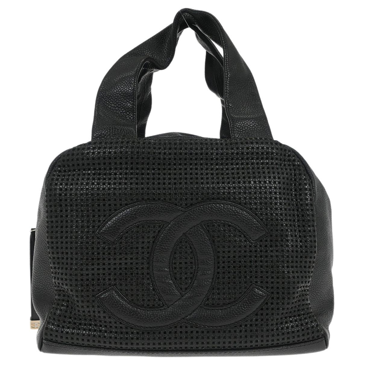 Chanel 2004-2005 Black Caviar Skin Handbag