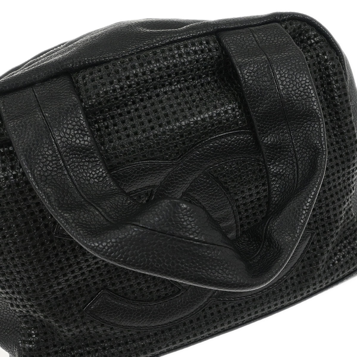 Chanel 2004-2005 Black Caviar Skin Handbag