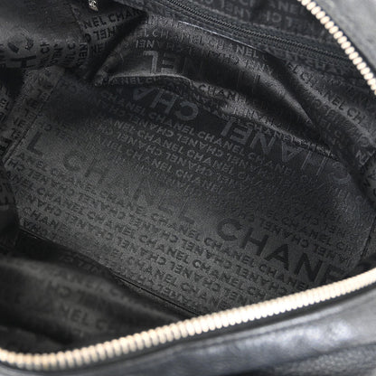 Chanel 2004-2005 Black Caviar Skin Handbag