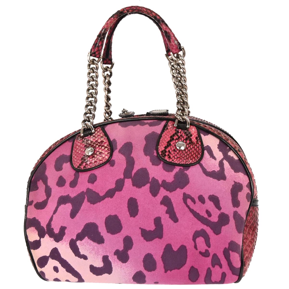 Christian Dior * Pink Python Gambler Dice Handbag