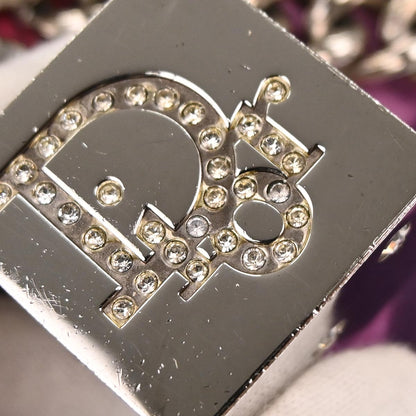 Christian Dior * Pink Python Gambler Dice Handbag