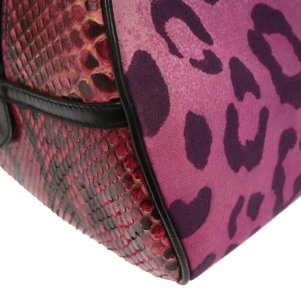 Christian Dior * Pink Python Gambler Dice Handbag