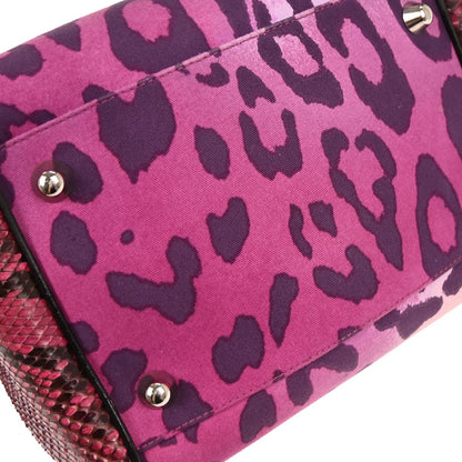 Christian Dior * Pink Python Gambler Dice Handbag