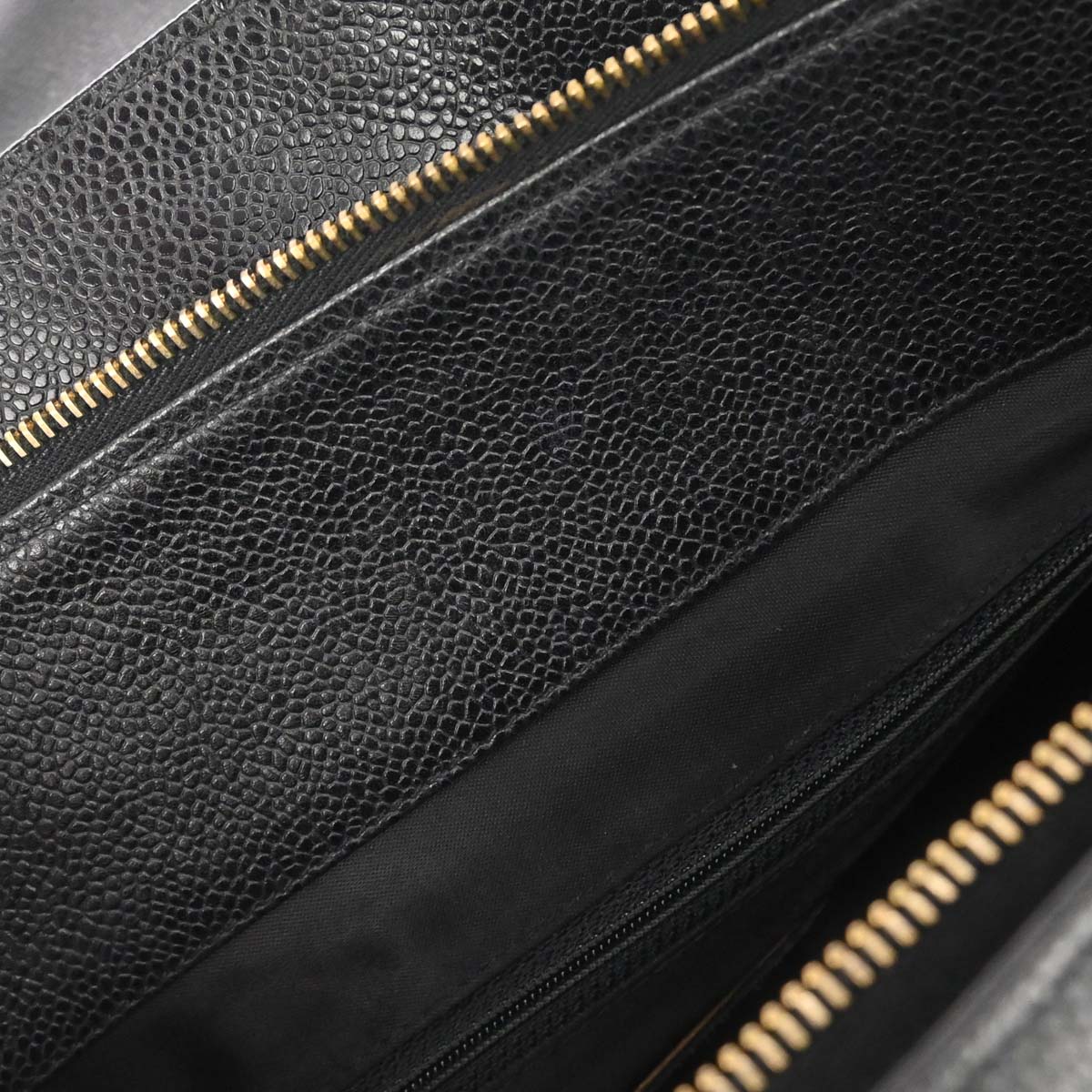 Chanel 1994-1996 Black Caviar Skin Supermodel Tote Shoulder Bag