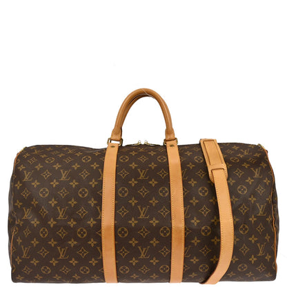 Louis Vuitton Monogram Keepall Bandouliere 55 Duffle Bag M41414