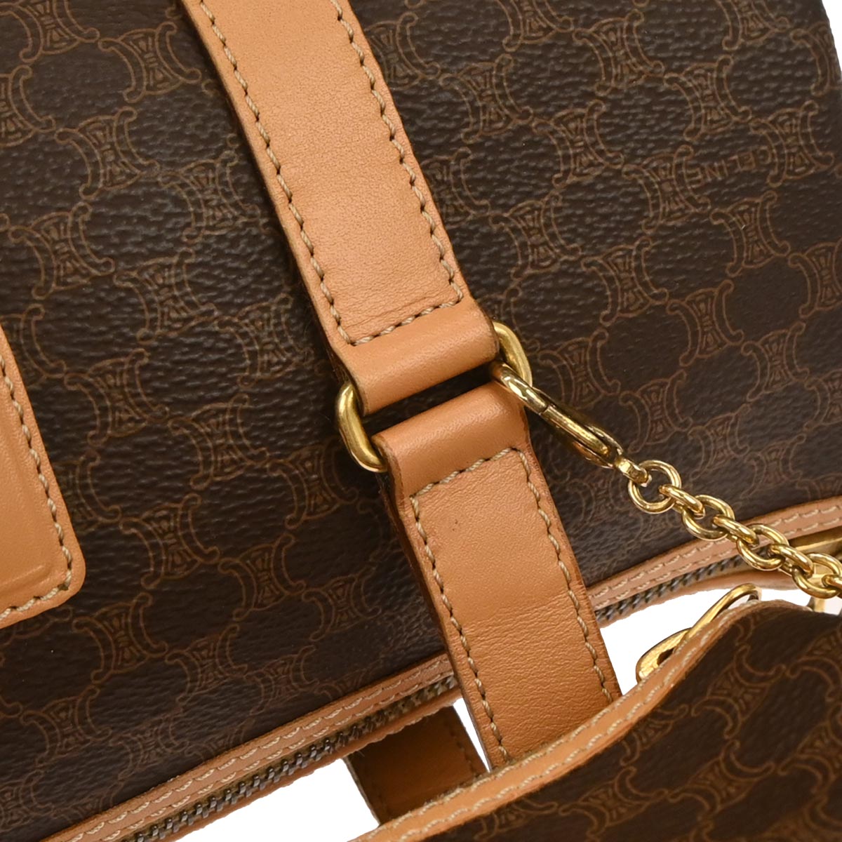 Celine Brown Macadam Handbag