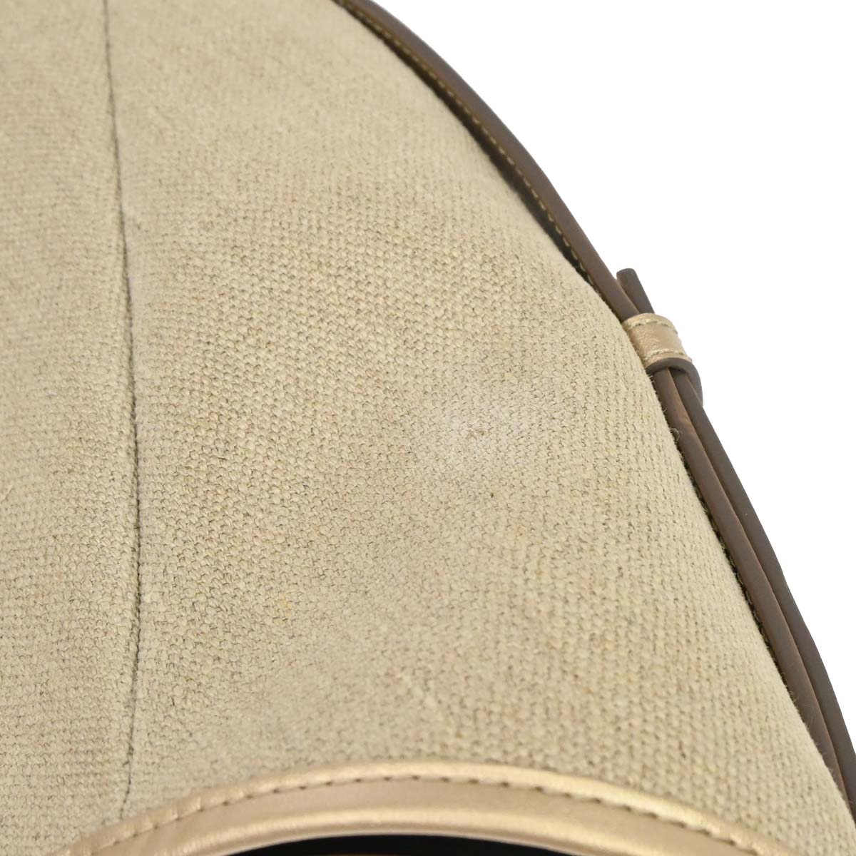 Yves Saint Laurent Beige Canvas Mombasa Handbag