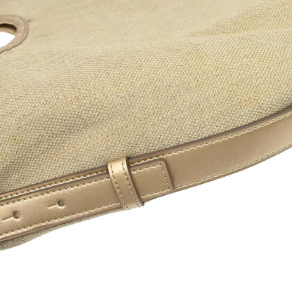 Yves Saint Laurent Beige Canvas Mombasa Handbag