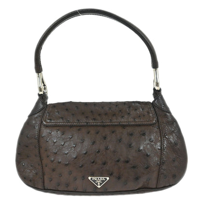 Prada * Brown Ostrich Handbag