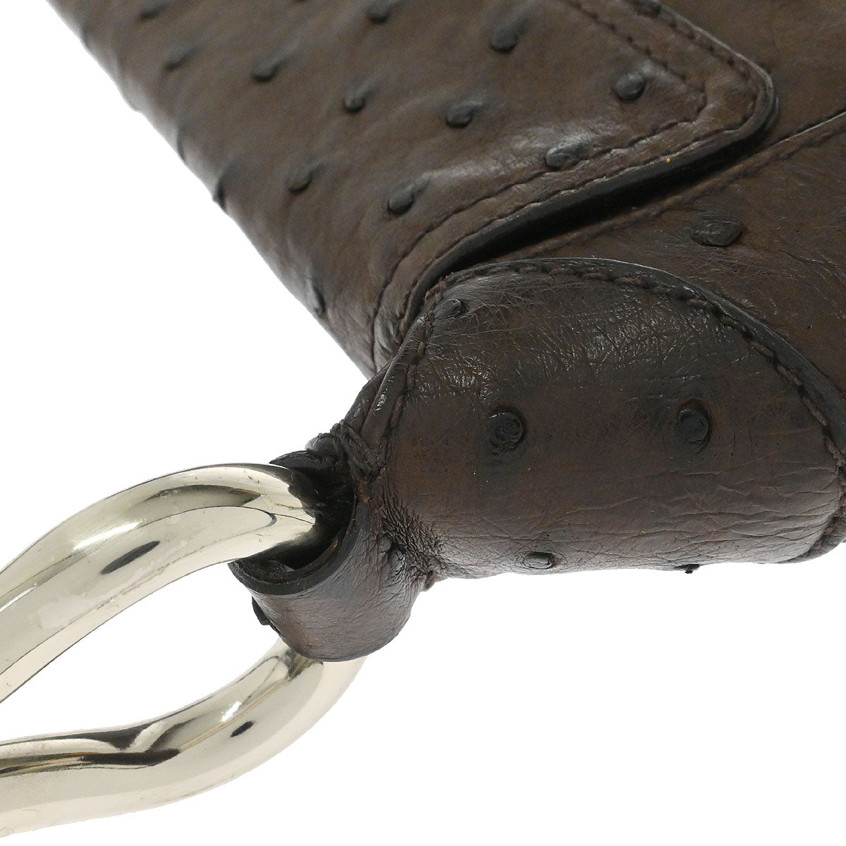 Prada * Brown Ostrich Handbag