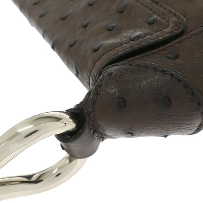 Prada * Brown Ostrich Handbag