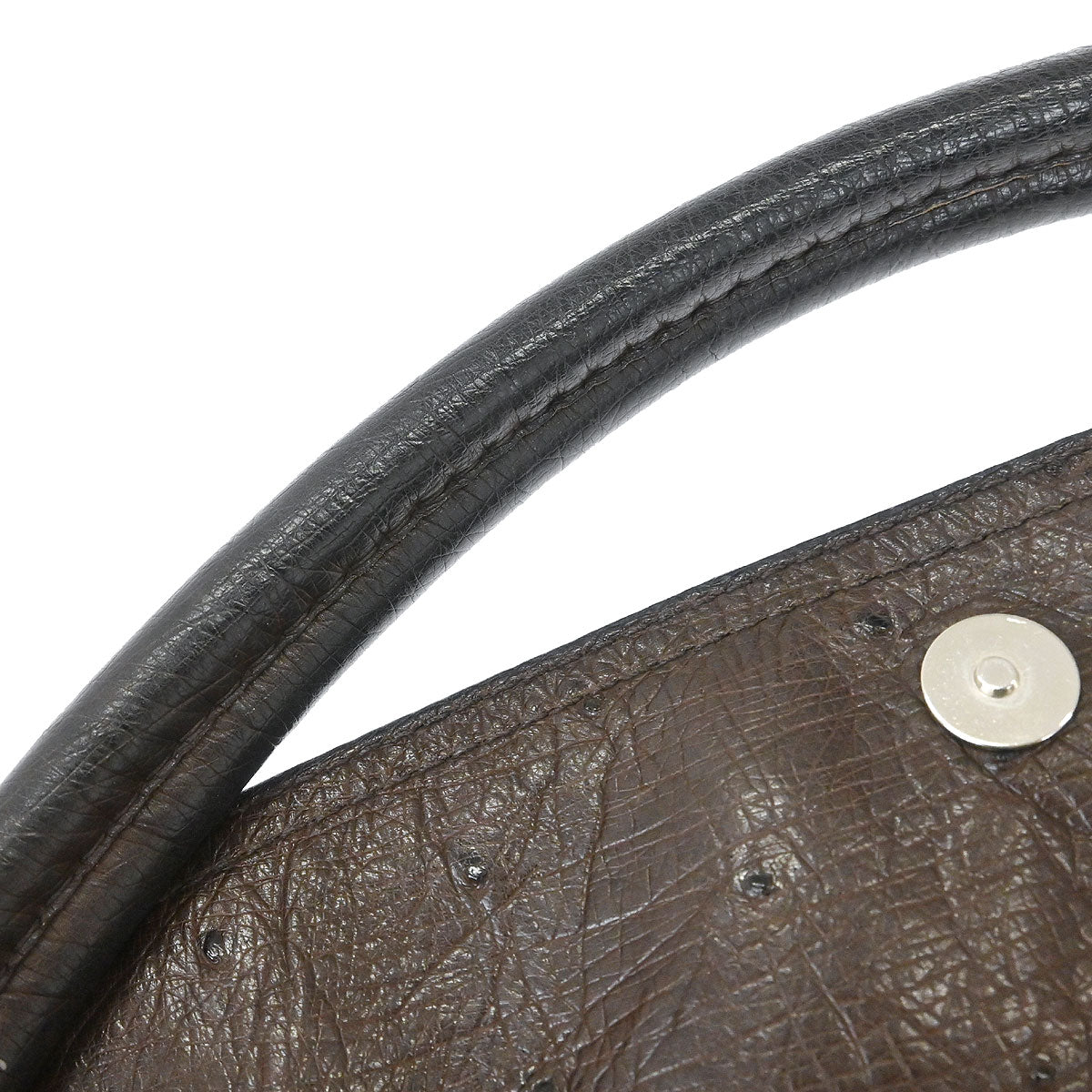 Prada * Brown Ostrich Handbag