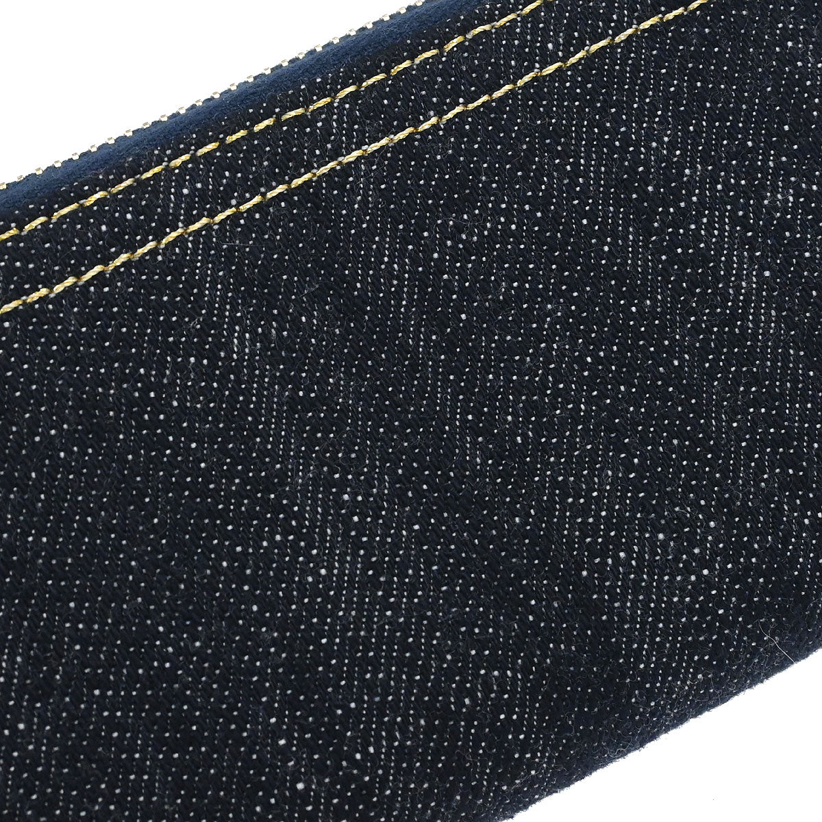 Chanel Navy Sparkling Denim Coin Purse Wallet